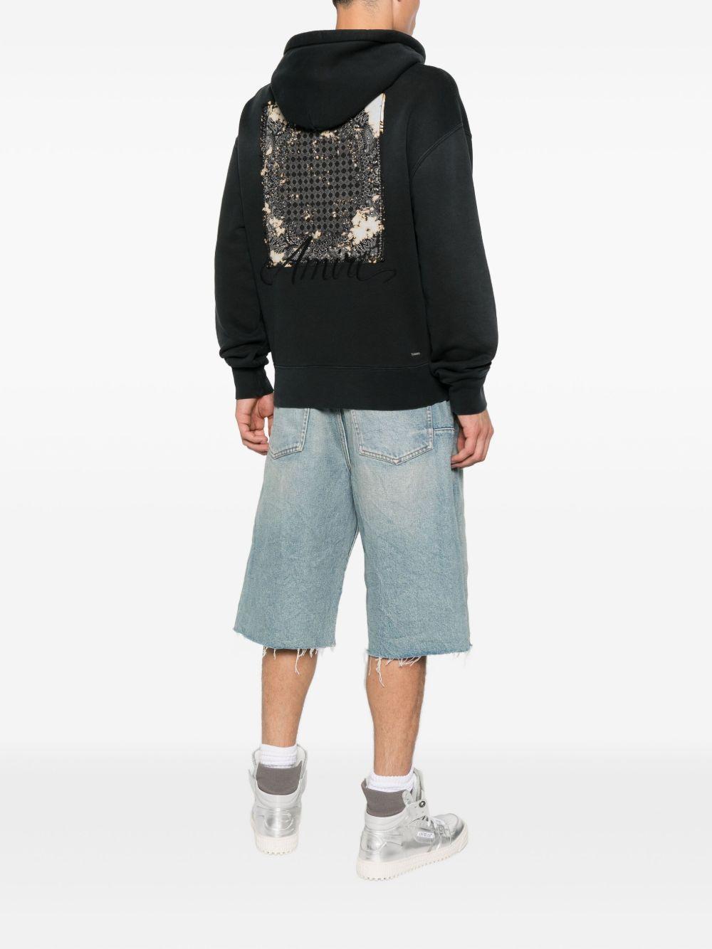 Hoodie with print on the back AMJYHD1117 BLACK AMIRI 