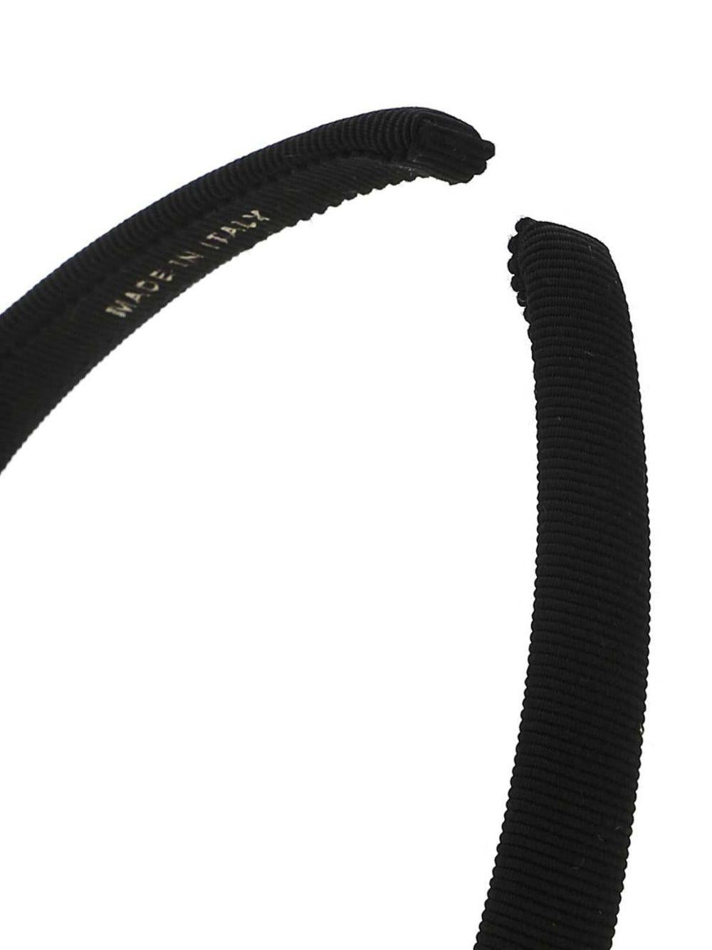 Bow embellished hair band<BR/><BR/><BR/> P.TA VARA PI 0430314NERO/ORO FERRAGAMO 