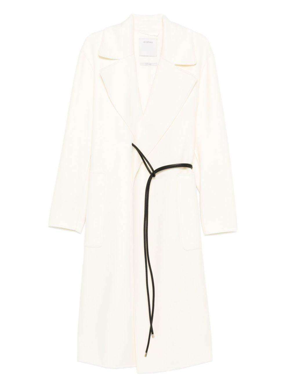 Withe Abate coat 2522016031 ABATE018 SPORTMAX 
