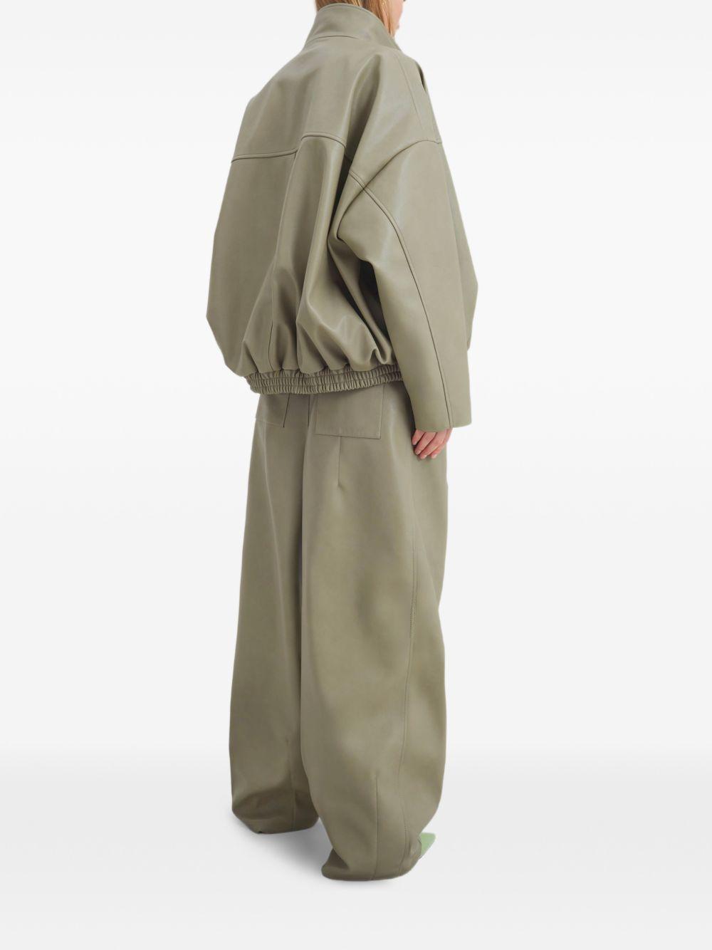 VEREN FAUX LEATHER  BOMBER JACKET JAFS21915430 SAGE THE FRANKIE SHOP 