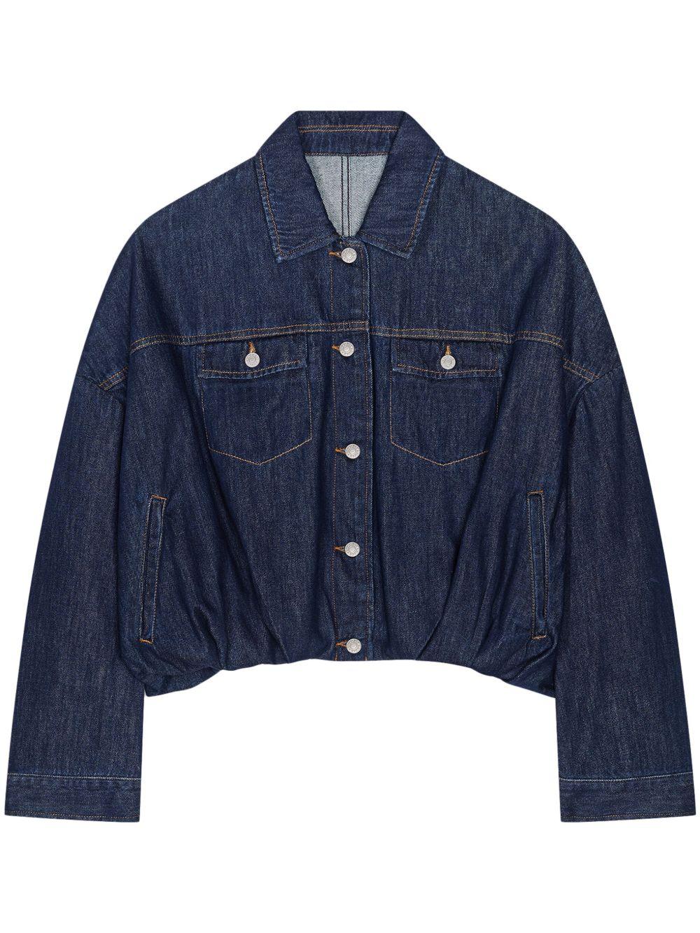Puffball-hem denim jacket 010515 1552507 DRIES VAN NOTEN 
