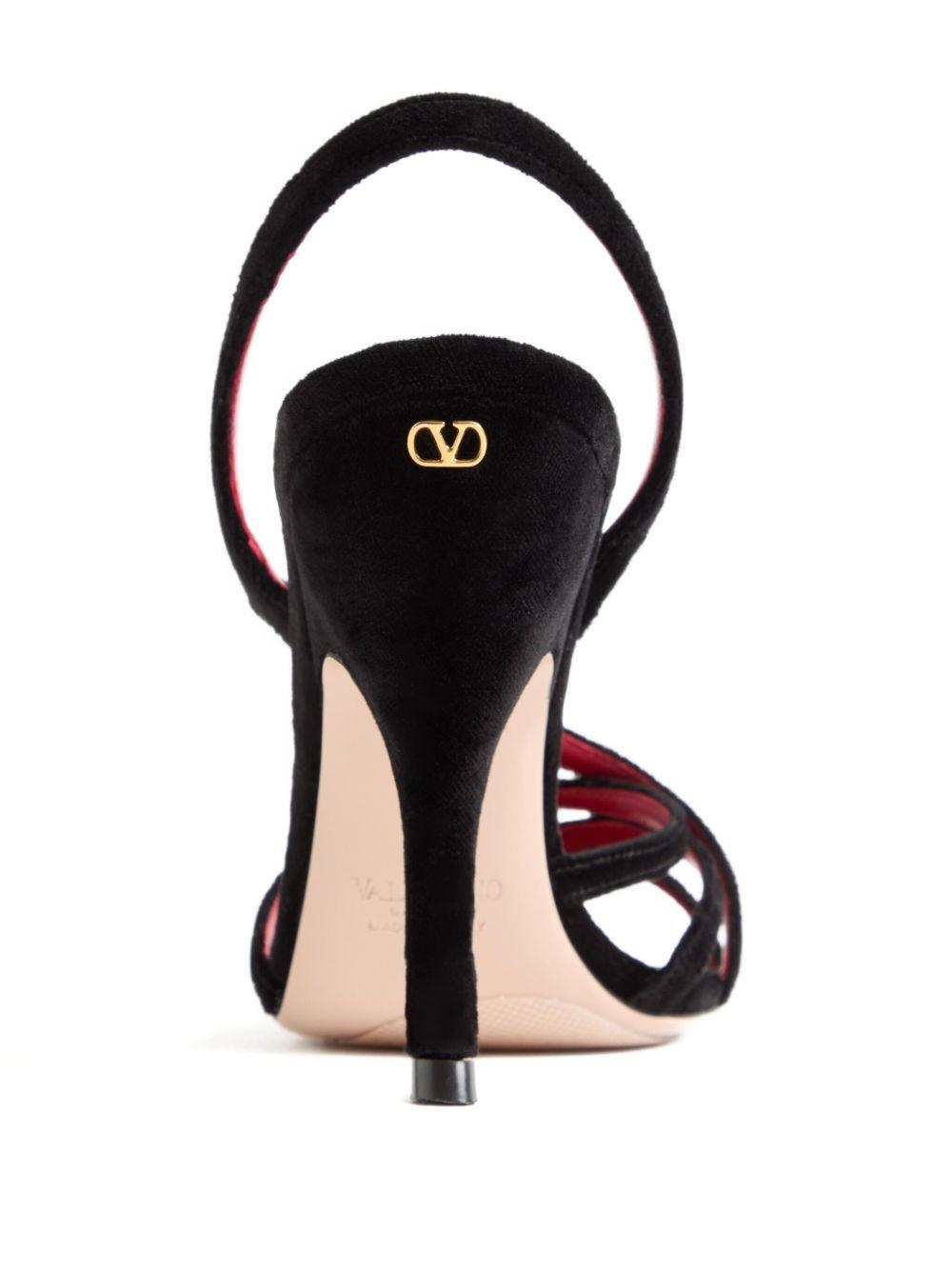 Fetishique Velvet Sandal 105Mm 7W0S0NC6WPJ 0NO VALENTINO GARAVANI 