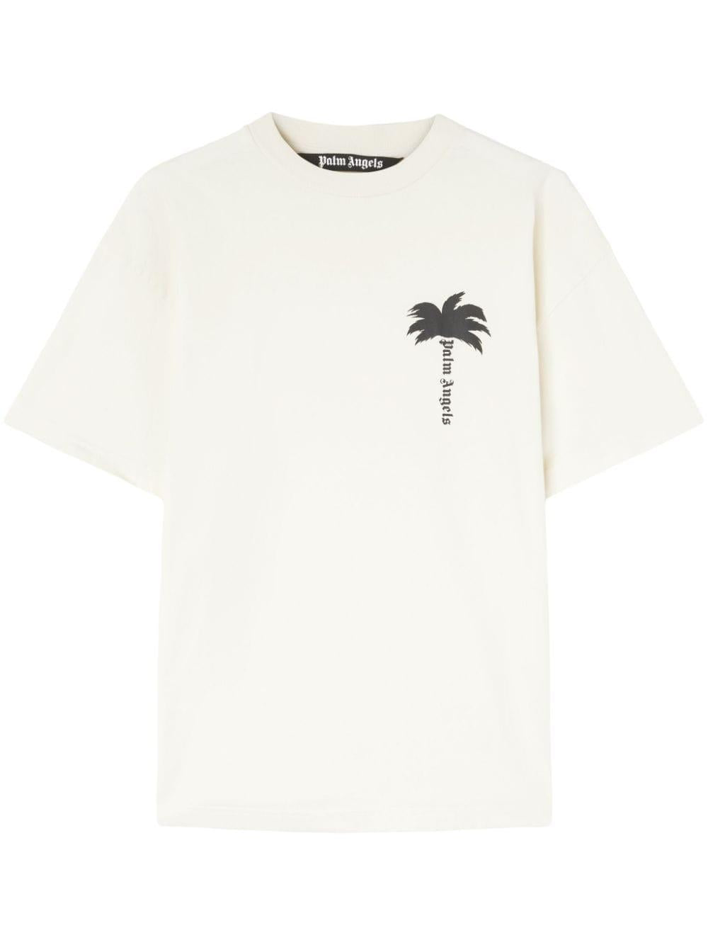 Palm motif T-shirt PMAA072S24JER001 0310 PALM ANGELS 