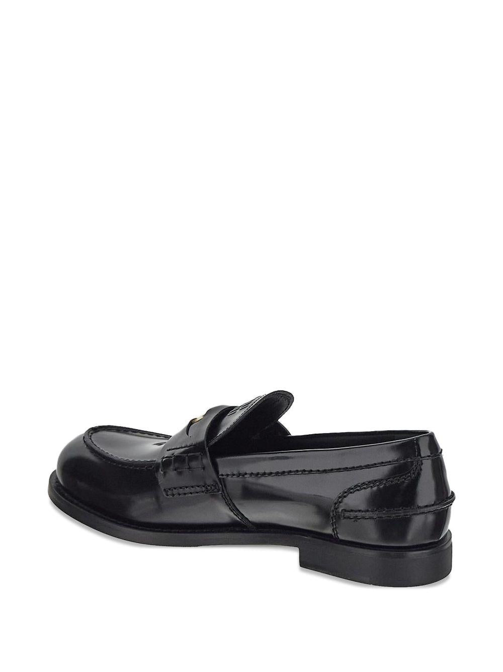 Brushed leather loafers 5D773DULX F-020F0002 MIU MIU 