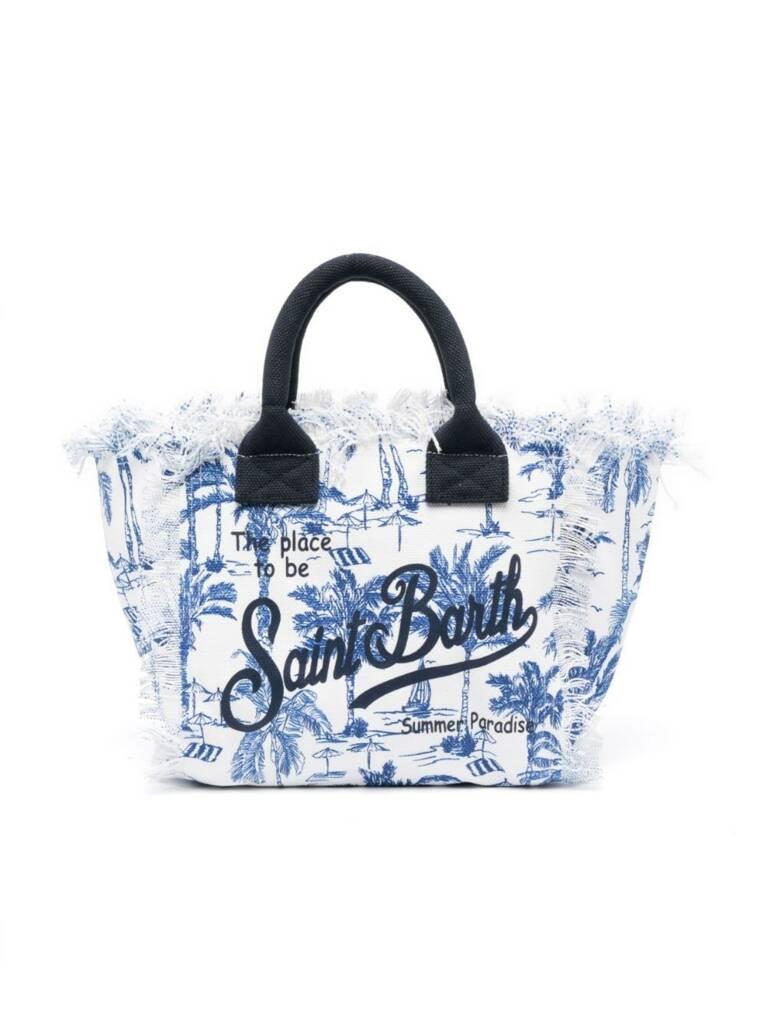 Vanity beach bag with abstract print VANITY 04555HSAINT BEACH 0117 MC2 SAINT BARTH 