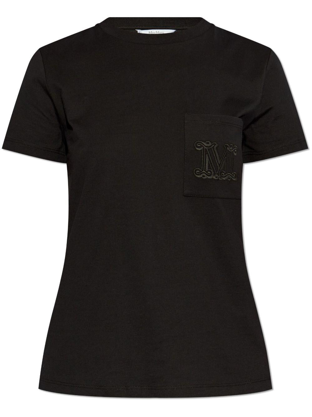 Logo-embroidered T-shirt<BR/><BR/><BR/> 2511941032 PAPAIA007 MAX MARA 