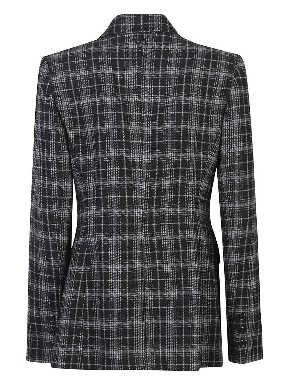Double-breasted checked jacket 106072 A36MZC8 PINKO 