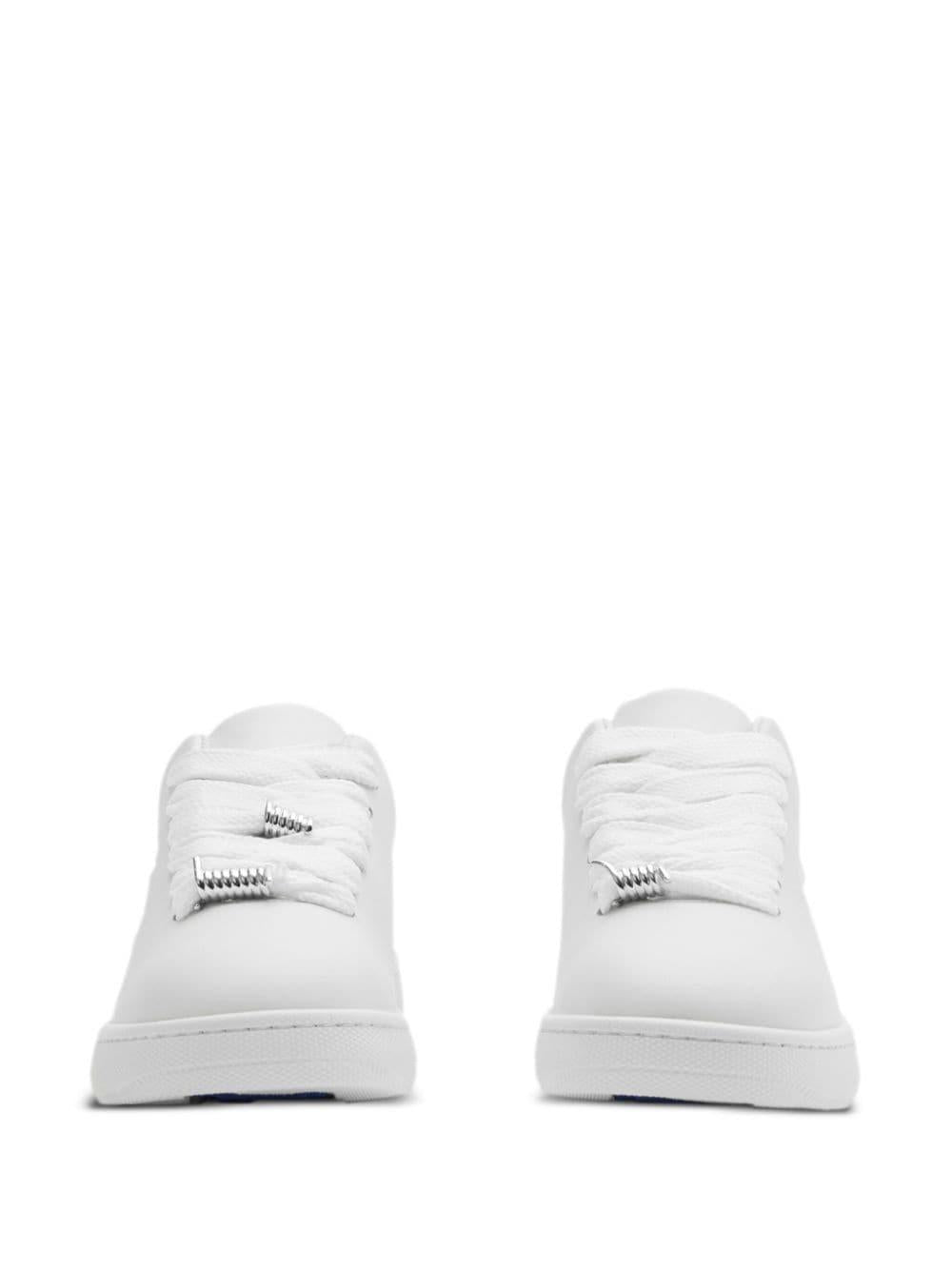 Box leather sneakers<BR/><BR/><BR/> 8083385 A1464 BURBERRY 