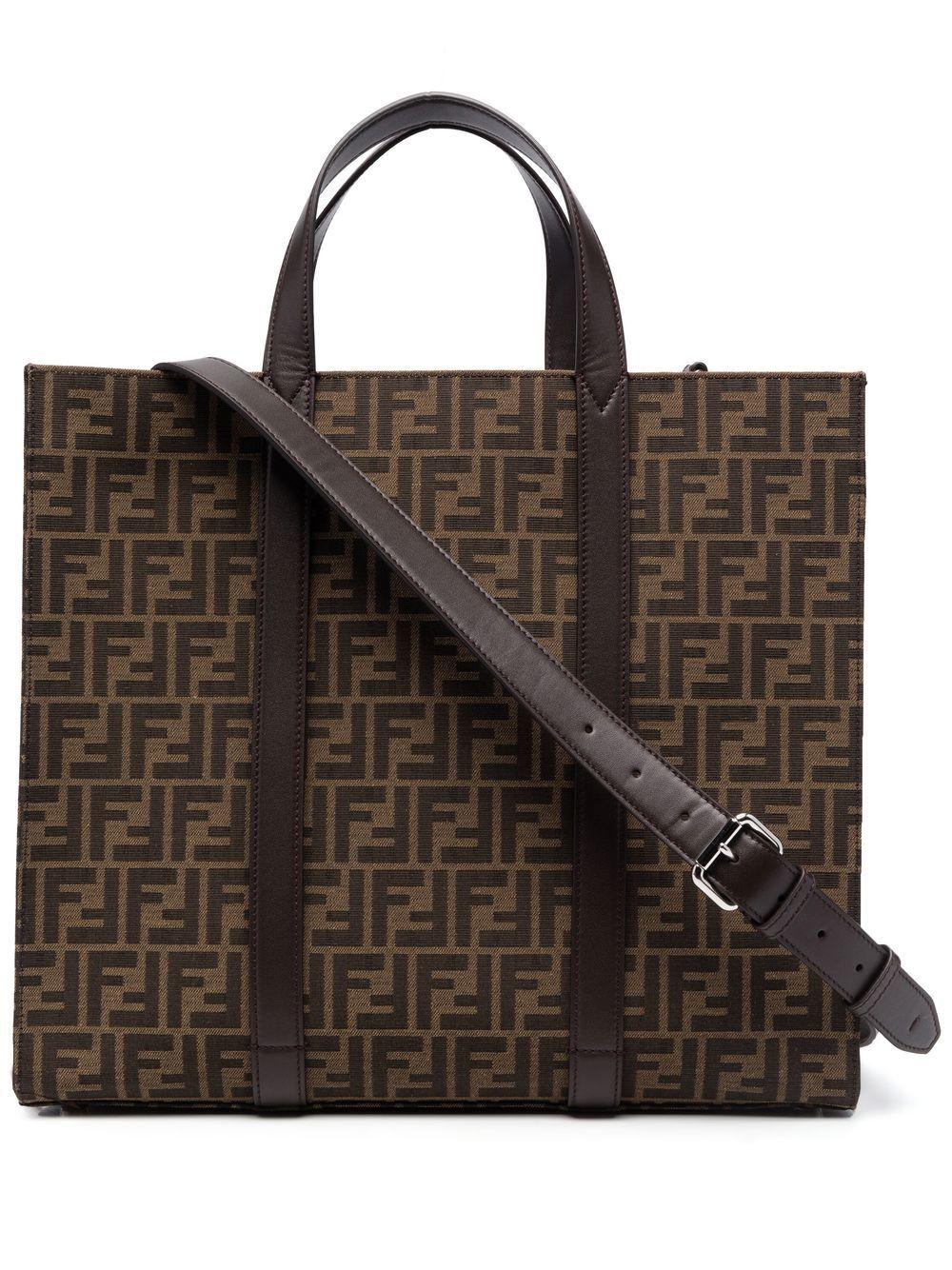 FF jacquard-motif tote bag<BR/><BR/><BR/> 7VA390 AG0MF19KW FENDI 