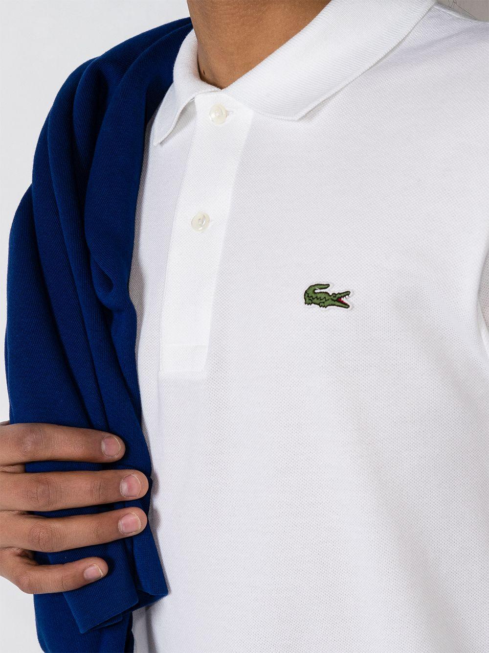 Logo-patch long-sleeve polo shirt<BR/><BR/><BR/> L1312 001 LACOSTE 