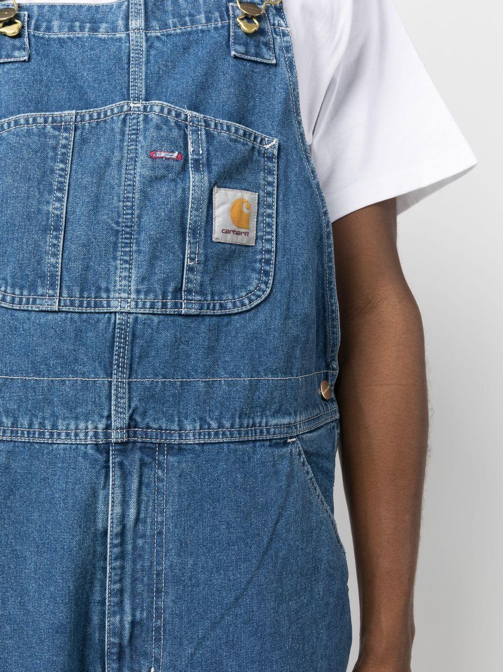 Logo-patch straight-leg dungarees<BR/><BR/> I022946 Bib Overall01.06.32 CARHARTT WIP 