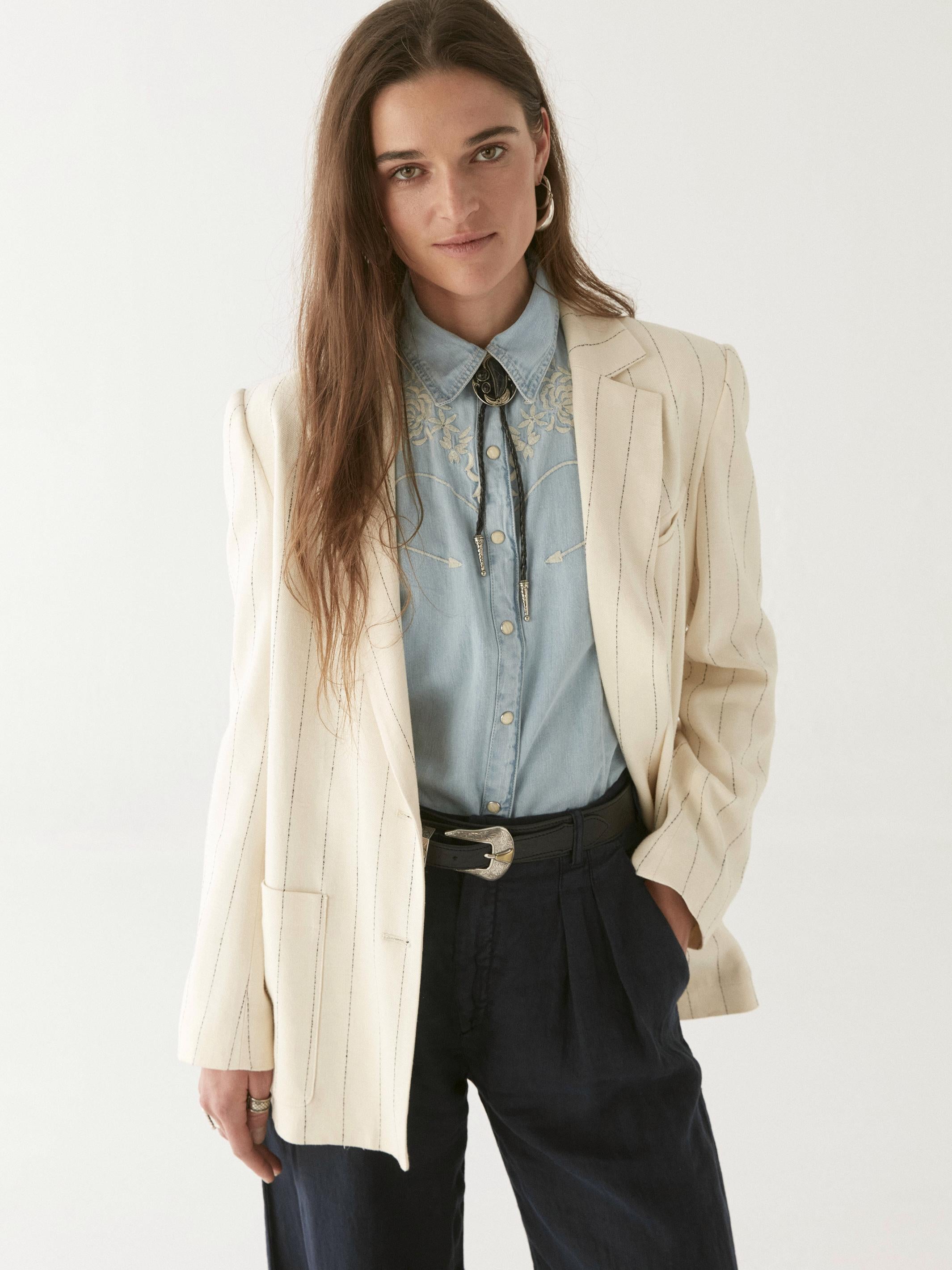 Paddy jacket PADDY ECRU STRIPES MAISON HOTEL 