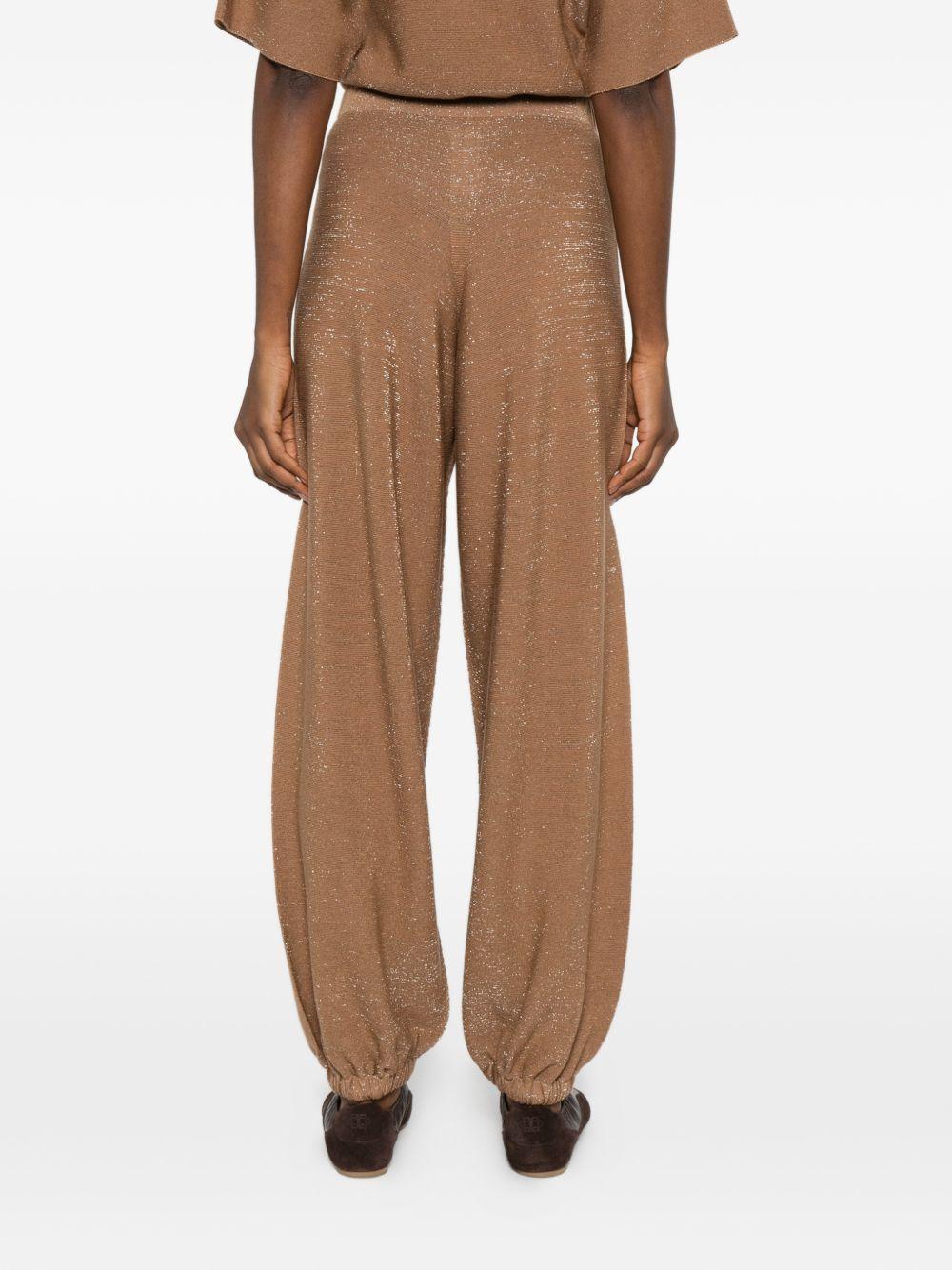 Jogger pants in wool, cotton, and lurex PAD266F328L766 1268 FABIANA FILIPPI 