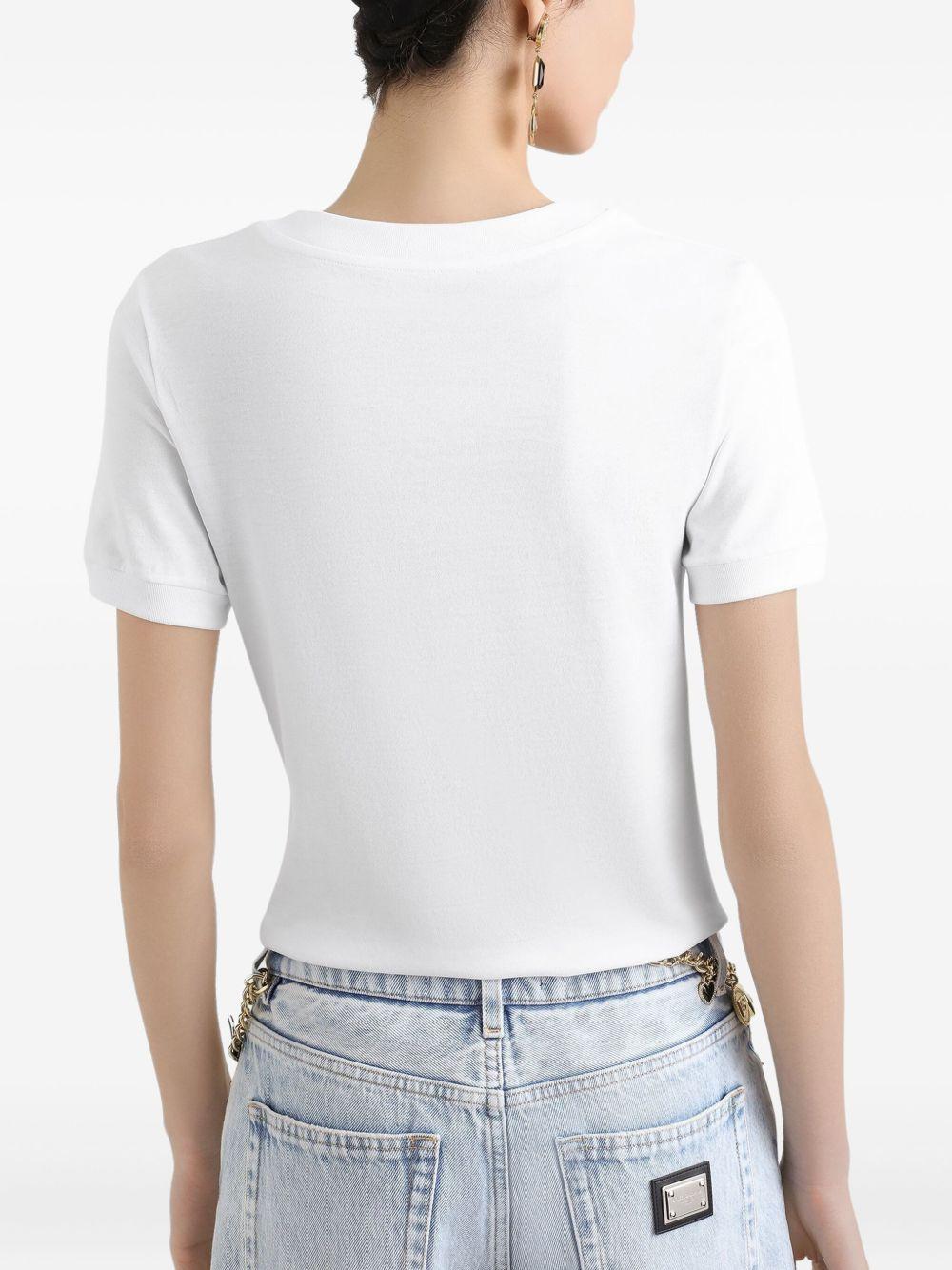 T-shirt with medal F8N08Z GDC7IW0800 DOLCE & GABBANA 