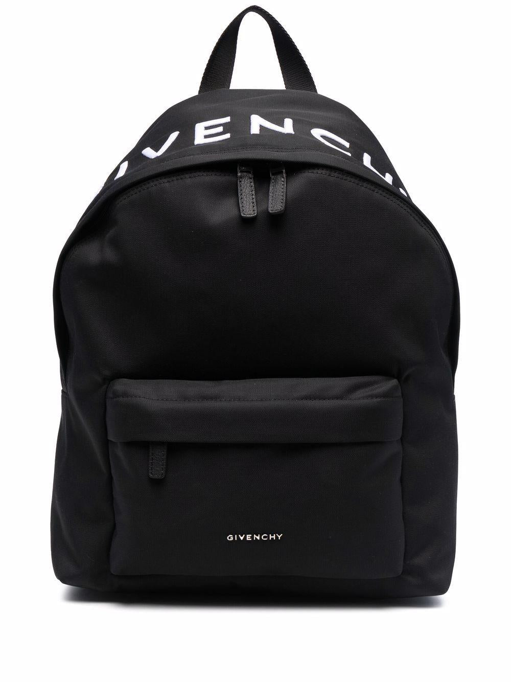 Black/white embroidered-logo backpack BK508HK1F5 001 GIVENCHY 