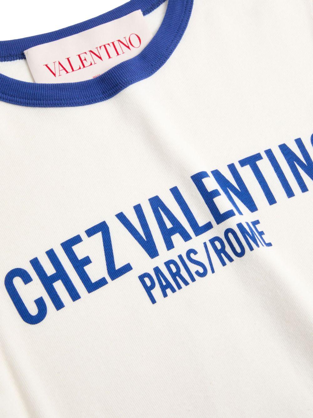 Logo-print T-shirt<BR/><BR/><BR/> 6B3MG24D970 QSG VALENTINO GARAVANI 