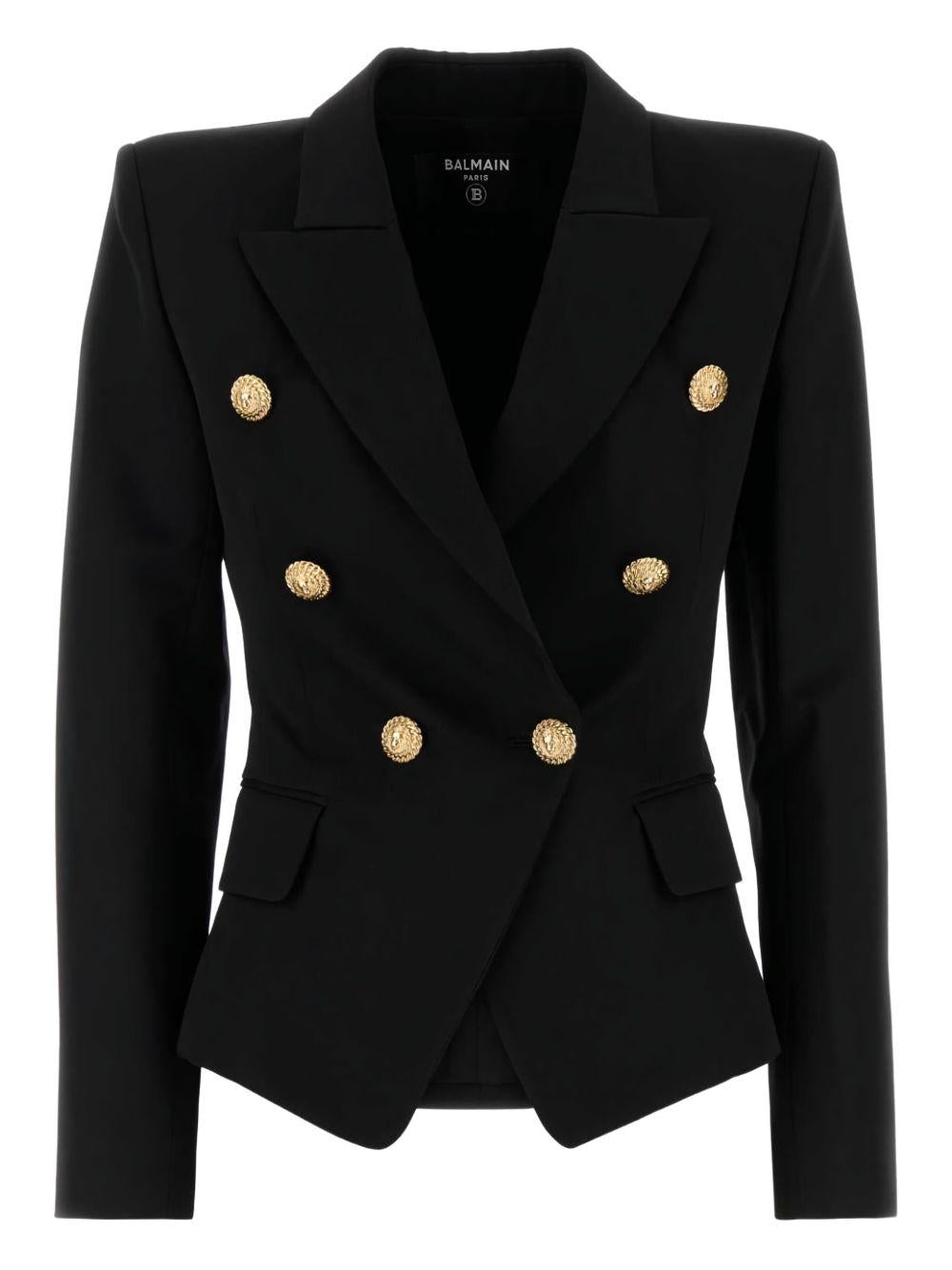 Double-Breasted Blazer Blazer FF1SI505WB08 0PA BALMAIN 
