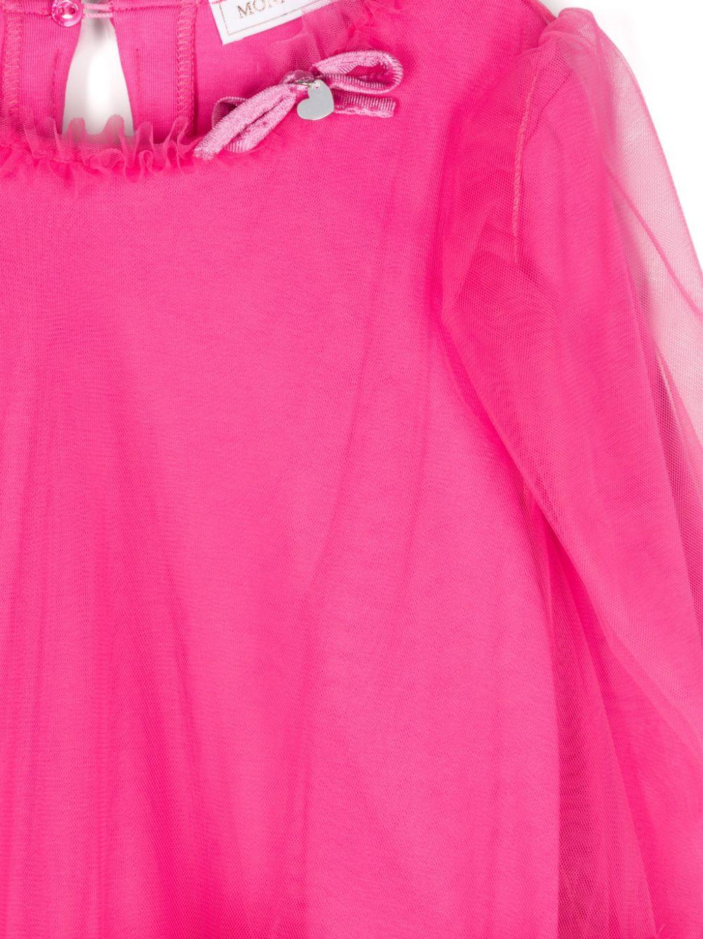 Tulle-overlay dress 17D900 T99450097 MONNALISA 