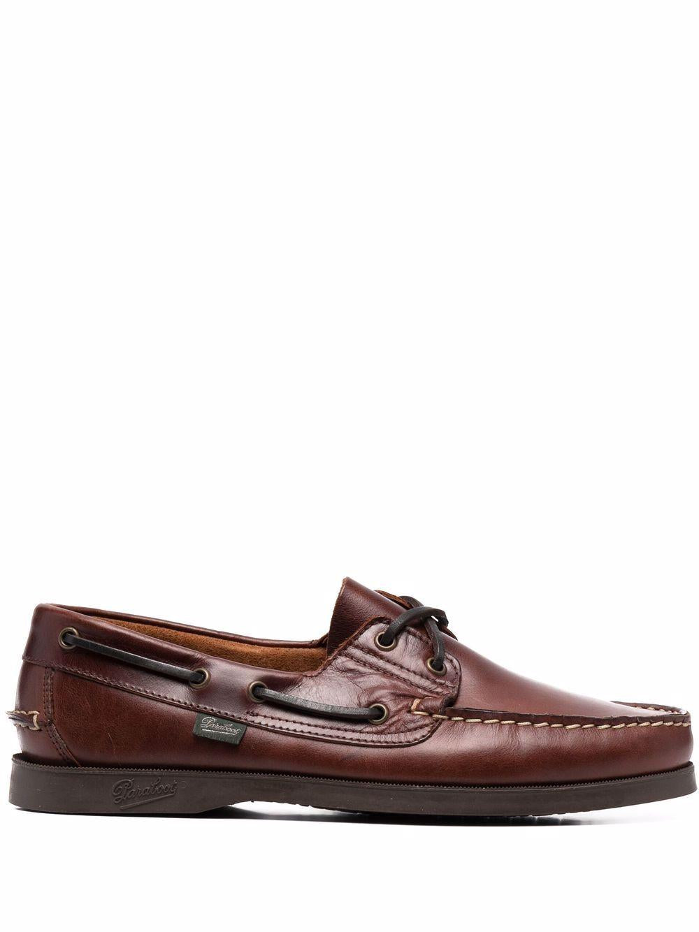 Barth lace-up boat shoes<BR/><BR/><BR/> 780001 MARRON-AMERICA PARABOOT 