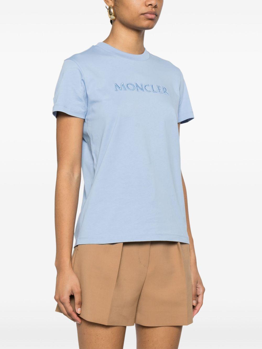 Embroidered tonal logo T-Shirt K10938C00008 89AUO713 MONCLER 