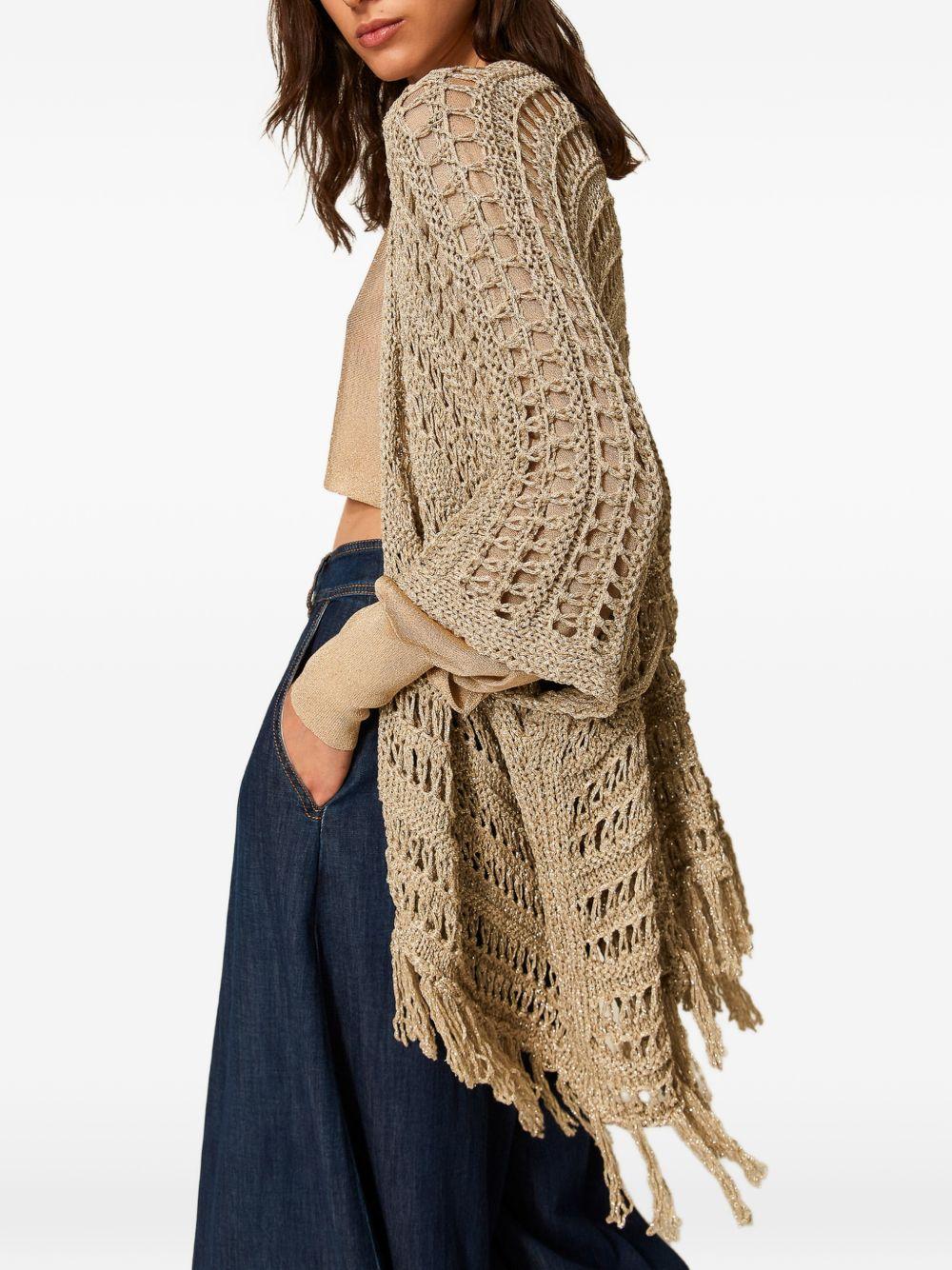 Crochet knit poncho 261TA4340 S2146713161 TWINSET 