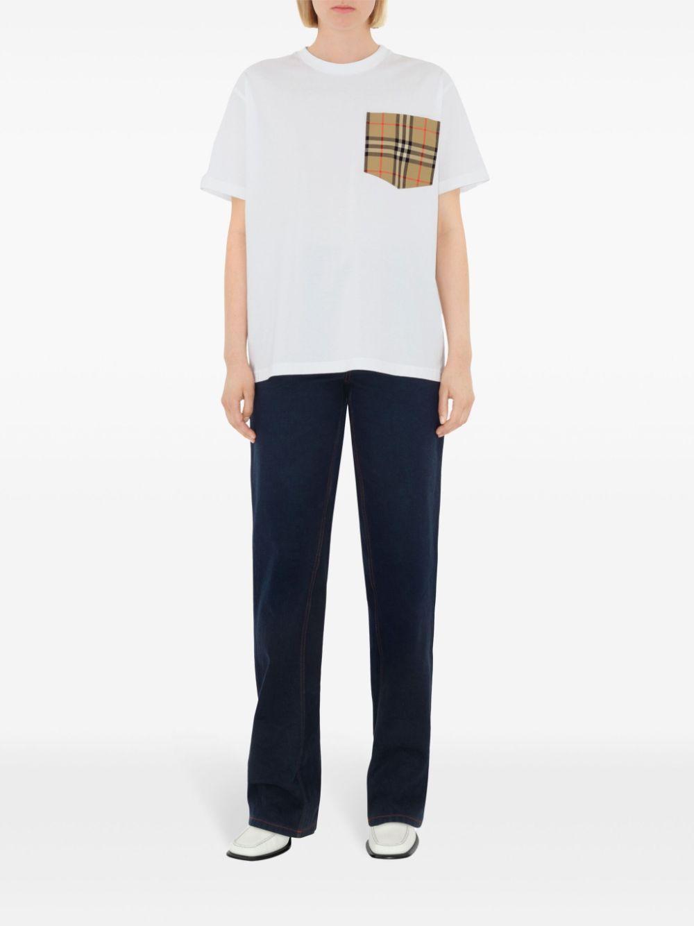 Check pocket T-shirt 8103971 A1464 BURBERRY 
