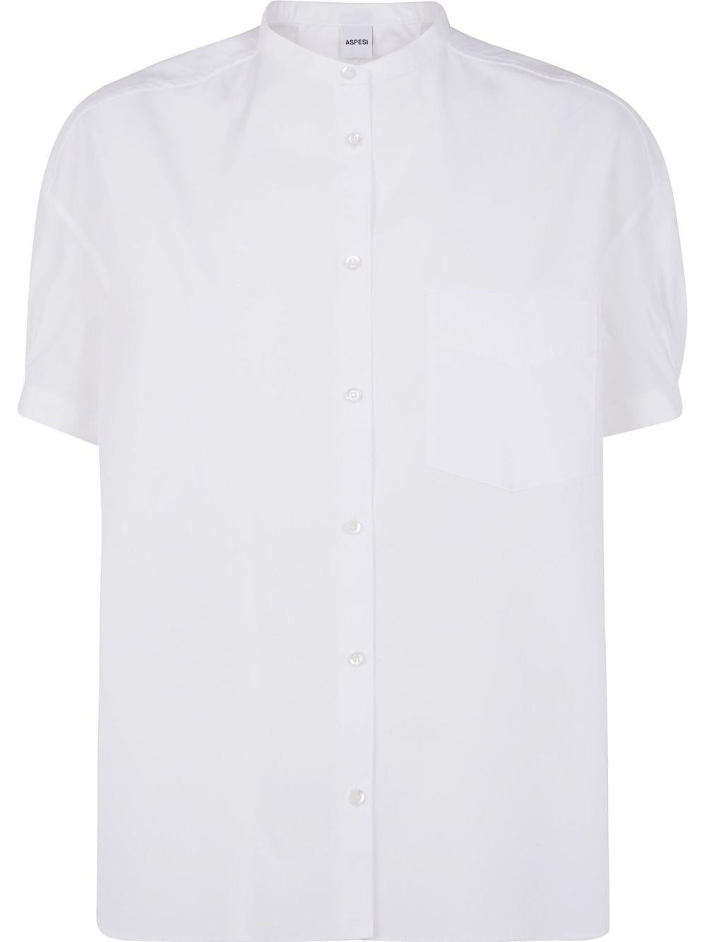 PURE COTTON POPLIN SHIRT WITH MANDARIN COLLAR S6_G_5410 D30785072 ASPESI 