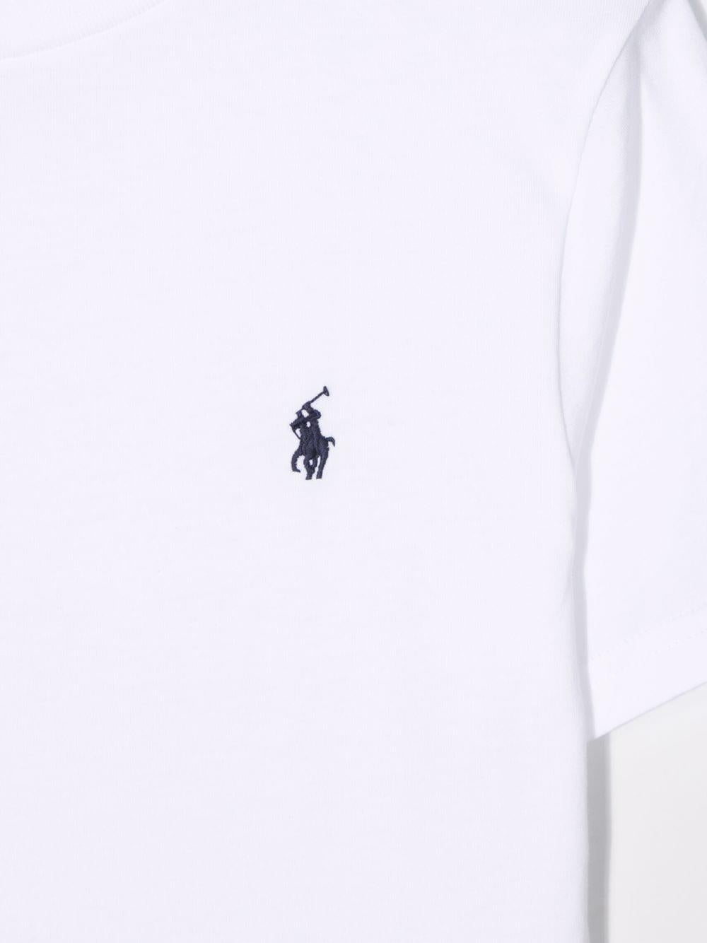Polo logo T-shirt 323832904035 WHITE POLO RALPH LAUREN KIDS 