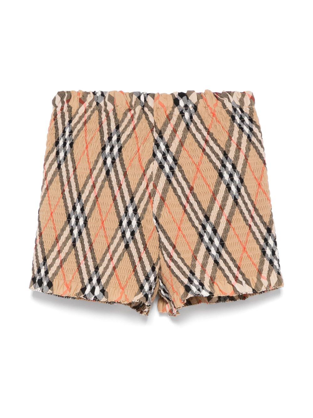 Checked cotton shirt<BR/><BR/><BR/> 8100074 B9368 BURBERRY KIDS 