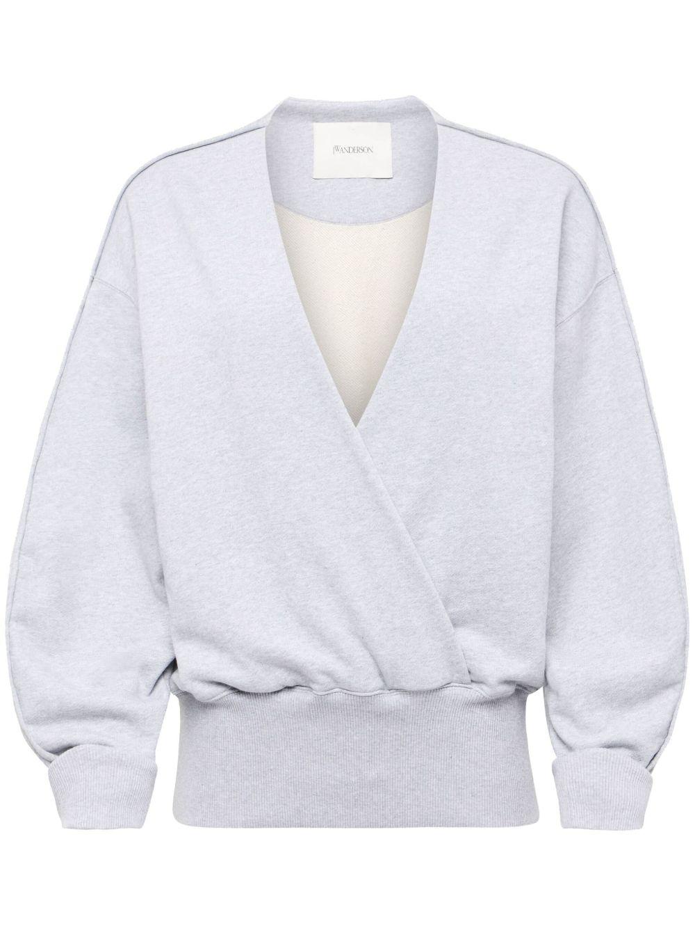 Rounded wrap-front sweatshirt JW0235 PG1790907 JW ANDERSON 