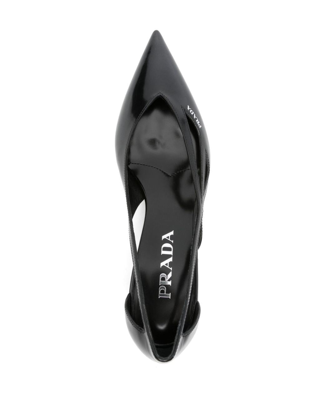 55mm debossed-logo pumps<BR/><BR/><BR/> 1I741N 055F0002 PRADA 
