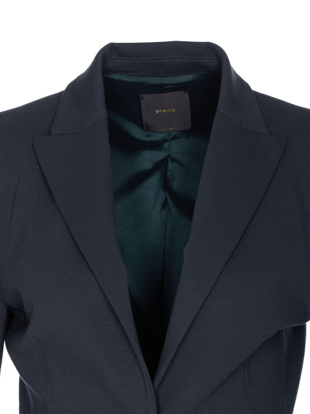 Fitted full Milano knit jacket 104903 A24CX83 PINKO 