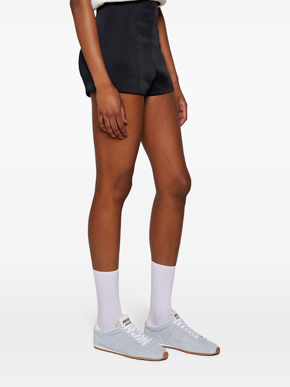 Plume suede sneakers<BR/><BR/> 5E114E 054F0012 MIU MIU 