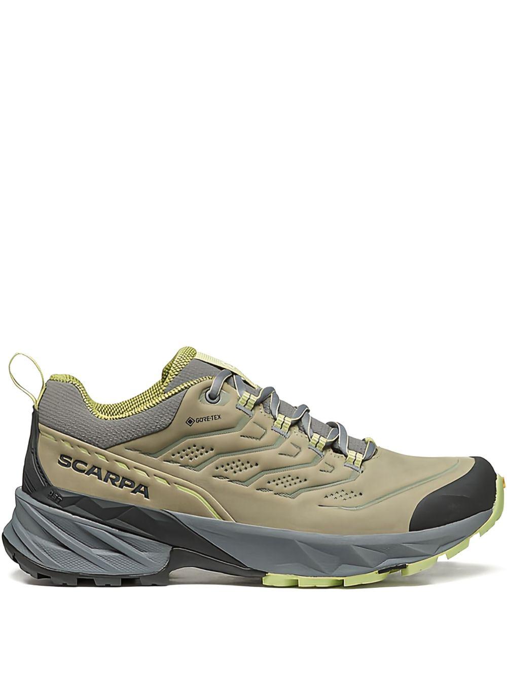 <BR/>RUSH 2 PRO GTX WMN<BR/>Mid nubuck hiking shoe<BR/> 63133-202 SAGE-ALOE SCARPA 