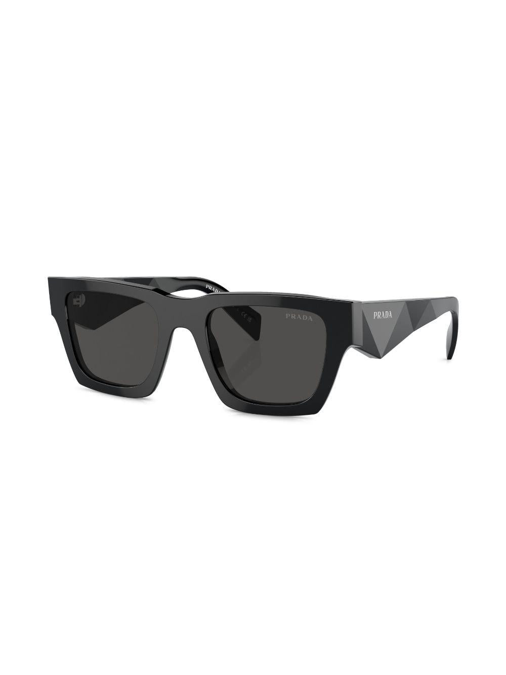 Logo-lettering square sunglasses<BR/><BR/><BR/> 0PR A06S16K08Z50 PRADA 
