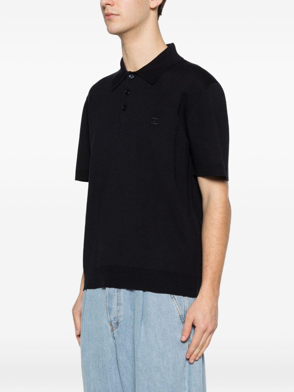 Silk cotton polo shirt with embroidery 853378 XKFDL4255 GUCCI 