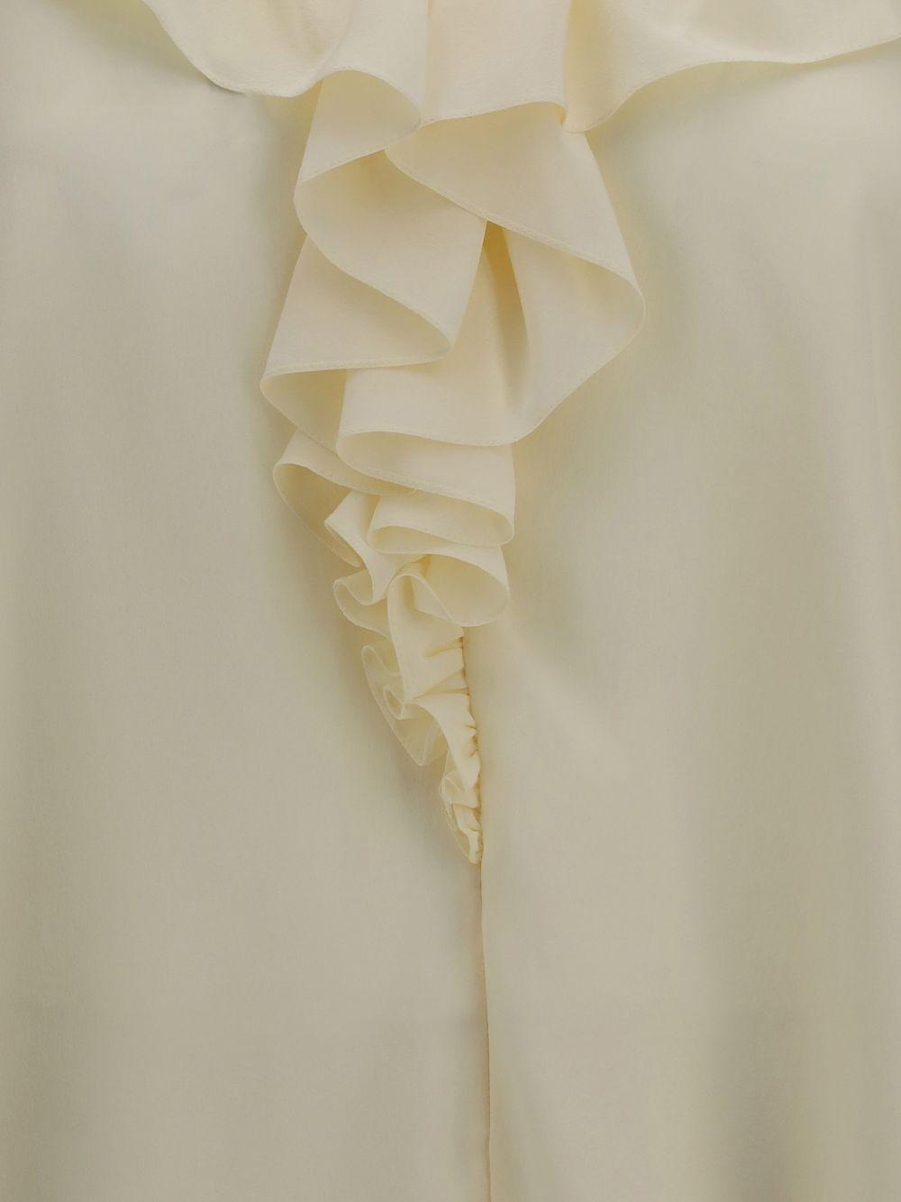 Chloè Cropped Ruffled Top CH26AHT72005 114 CHLOÉ 