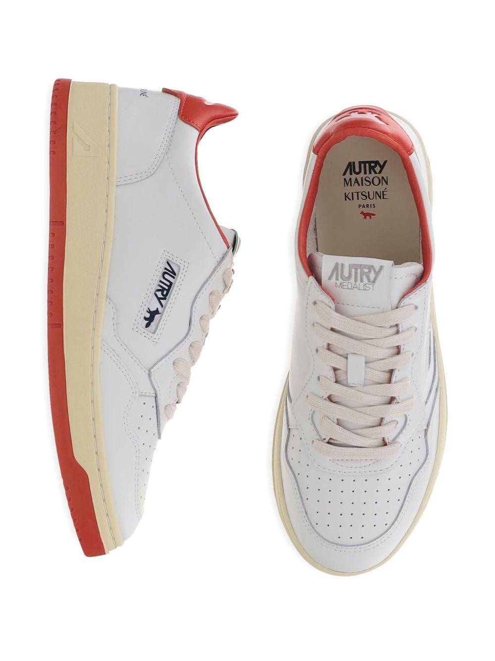 Autry x Maison Kitsuné sneakers AULM MK02WHT/RED AUTRY x MAISON KITSUNÉ 