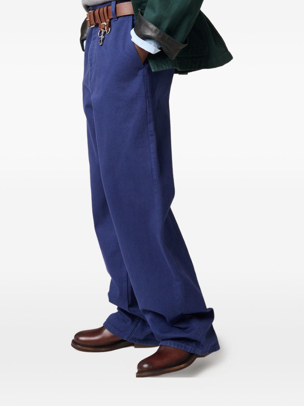 Garment-dyed gabardine pants MP197019JY S OOOF0021 MIU MIU 
