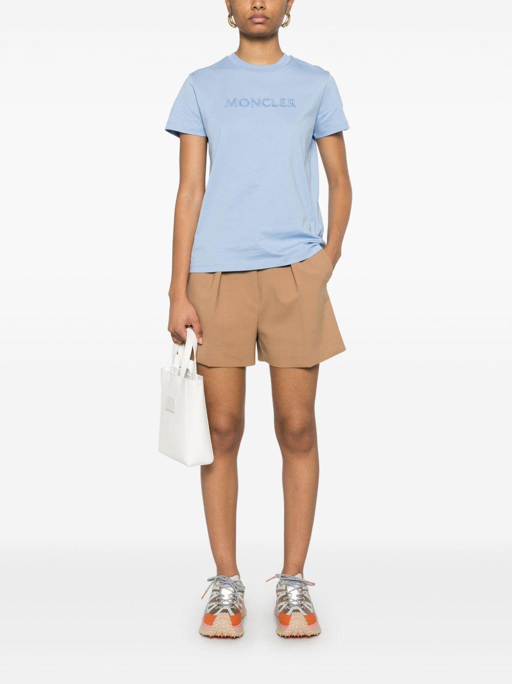 Embroidered tonal logo T-Shirt K10938C00008 89AUO713 MONCLER 