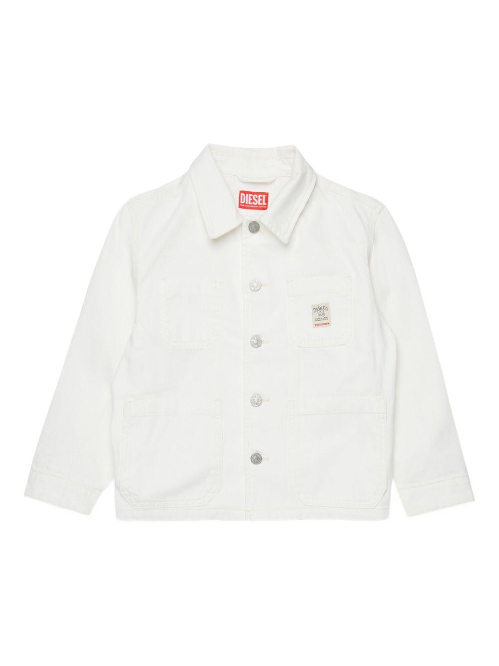 Cotton jacket with logo patch J02546 KXBRZK141 DIESEL KIDS 