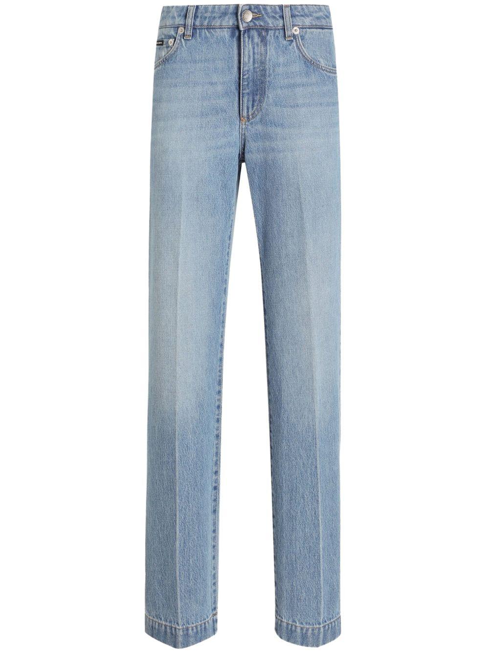 Loose denim jeans with pressed pleat FTC8CD G8MB2S9001 DOLCE & GABBANA 