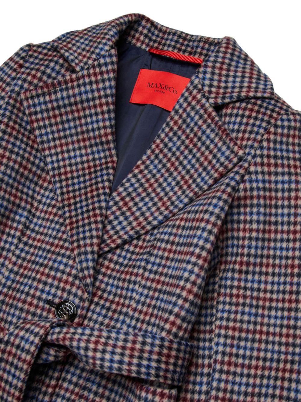 Runaway coat in houndstooth wool MX0001 MX00GMXC15 MAX & CO KID 