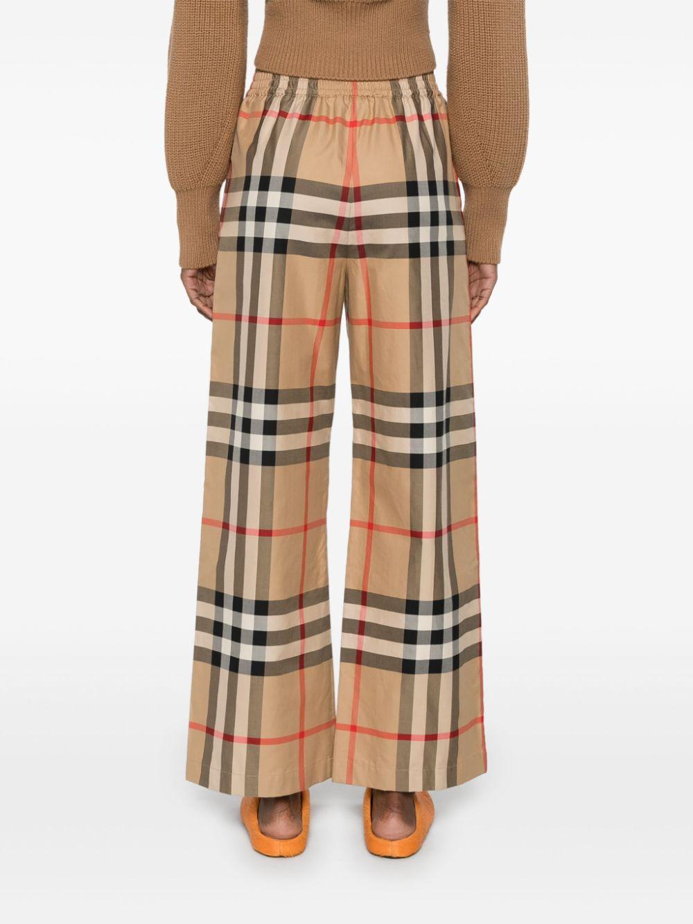 Vintage Check cotton trousers<BR/><BR/><BR/> 8104616 A7028 BURBERRY 
