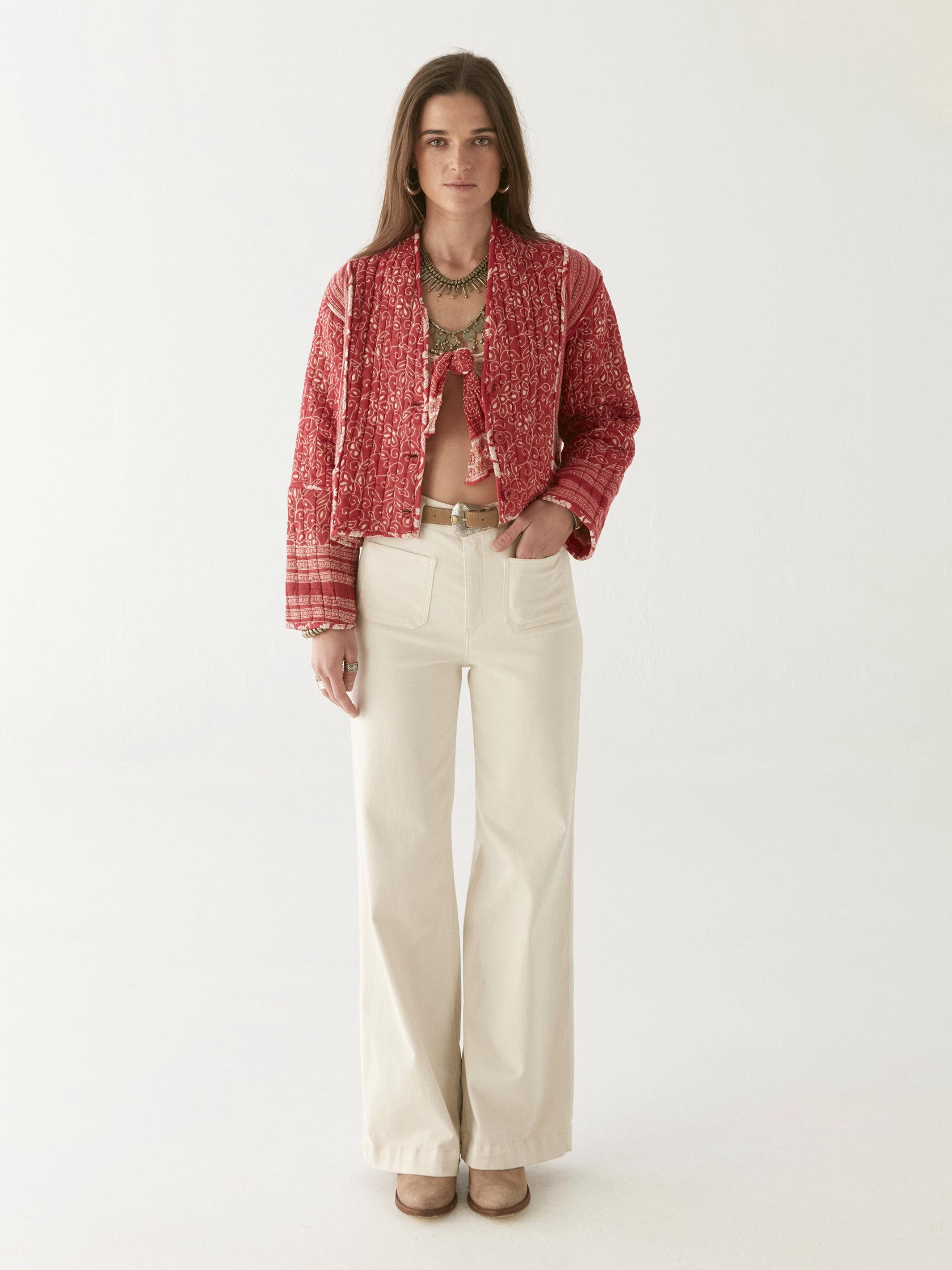 Edna Pant ecru EDNA ECRU MAISON HOTEL 