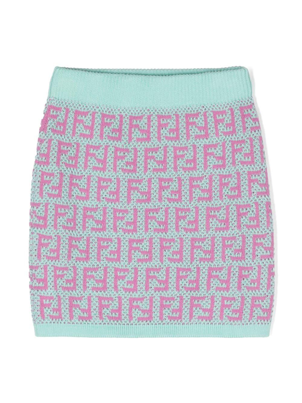 FF logo skirt JFG135 AQTFF1N91 FENDI KIDS 