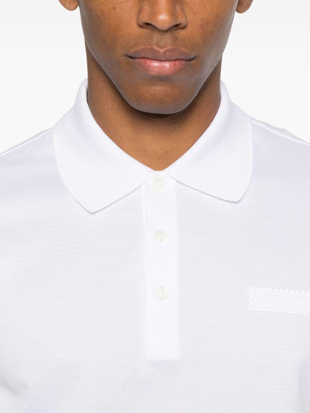 Polo in cotton with GIVENCHY Paris gros grain BML00G3YSG 100 GIVENCHY 
