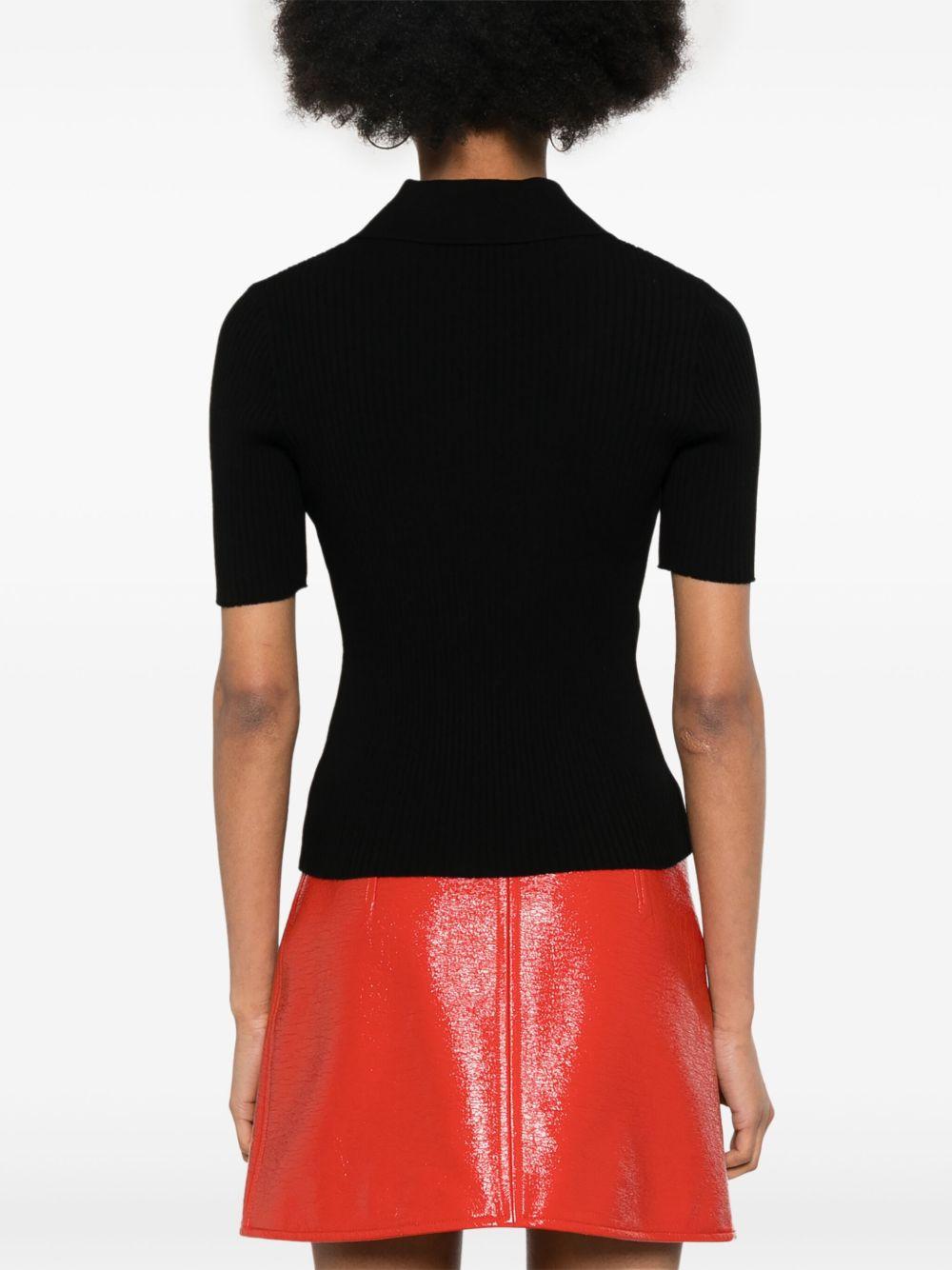 ICONIC RIB KNIT POLO SHIRT VESMPO029FI0001 9999 COURRÈGES 
