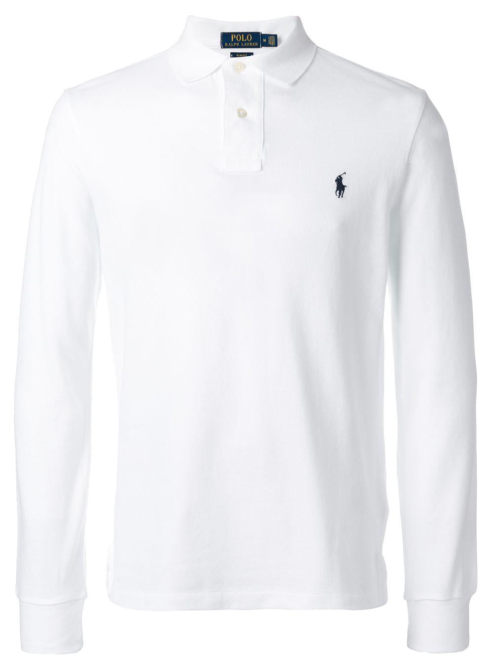 Contrast logo polo shirt<BR/><BR/><BR/> 710681126001 WHITE POLO RALPH LAUREN 