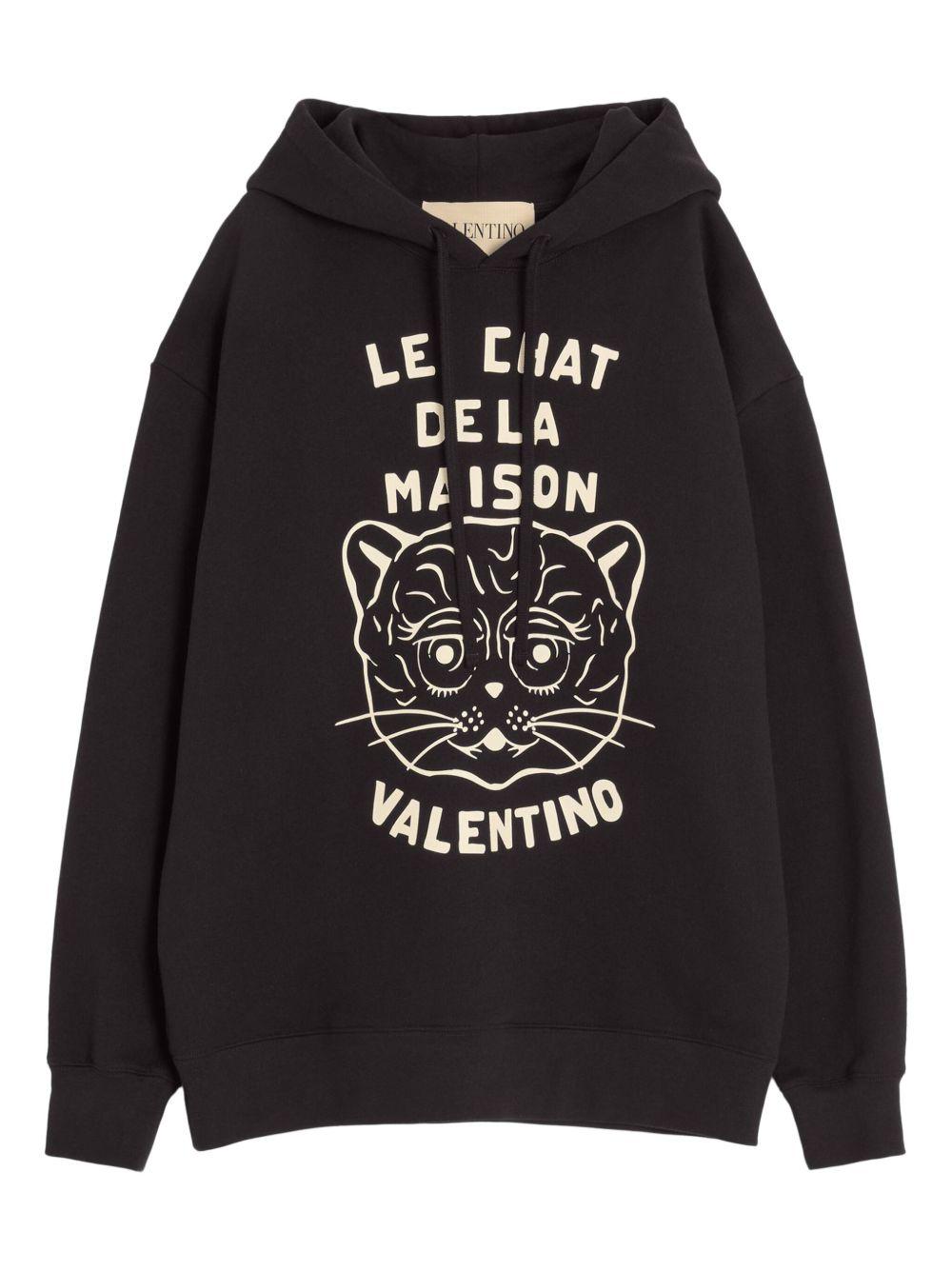 Chat de La Maison hoodie<BR/><BR/> 7V3MF28NB33 9RA VALENTINO GARAVANI 